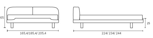 Designbed Eclair SerieZ Afmetingen 2022